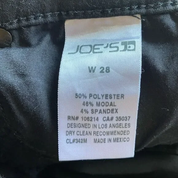 JOE'S JEANS BLACK THRILLER SKINNY PANTS SEBASTIAN Denim Jeans - Picture 9 of 10